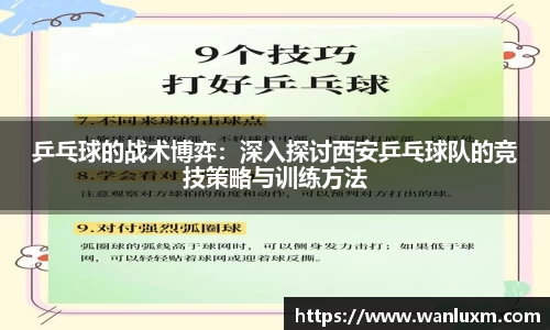 乒乓球的战术博弈：深入探讨西安乒乓球队的竞技策略与训练方法