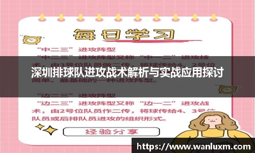 深圳排球队进攻战术解析与实战应用探讨